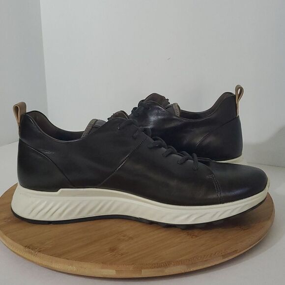 Ecco Men's ST.1 Leather Sneaker Dark Green Size US 8 EU 42 - Picture 7 of 12